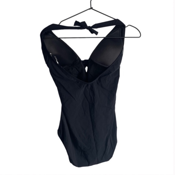 New! Profile by Gottex Tango Deep V Halter One Piece‎ Swimsuit - Picture 3 of 6